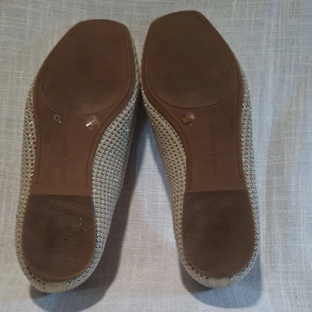 Lucky Brand Women's Beige Loafers Size 7